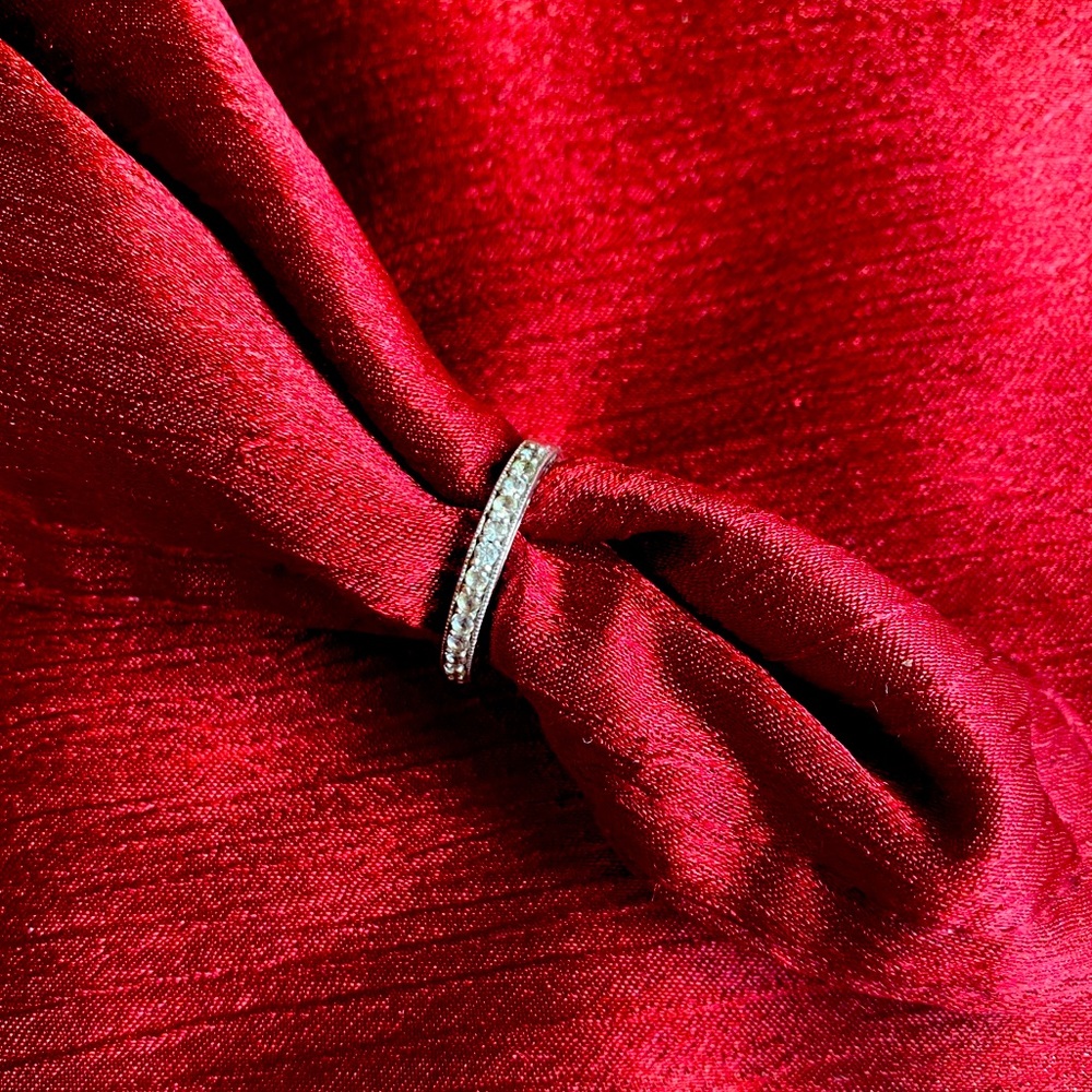 Helzberg diamonds white sapphire ring
